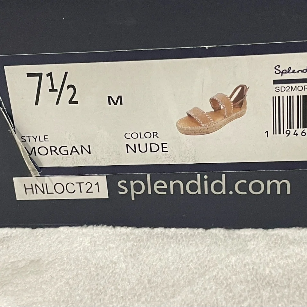 Splendid Morgan Beige Espadrille Flats Sz 7.5, 10 BNWOB